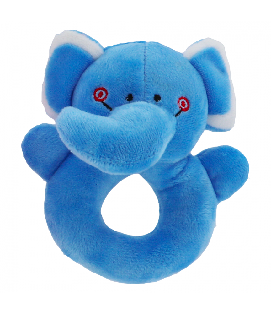 Kit Hochet pour bébé Eléphant bleu BabyOops