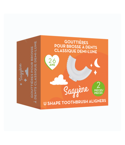 Recharge gouttières Brosse à Dents Classique Demi-Lune 2-6ans - Sagyène