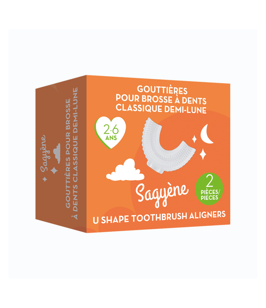 Recharge gouttières Brosse à Dents Classique Demi-Lune 2-6ans - Sagyène