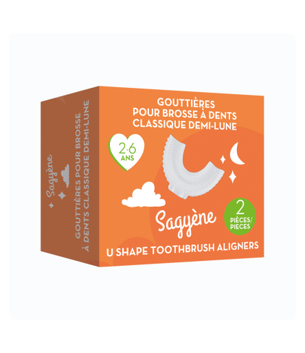 Recharge gouttières Brosse à Dents Classique Demi-Lune 2-6ans - Sagyène