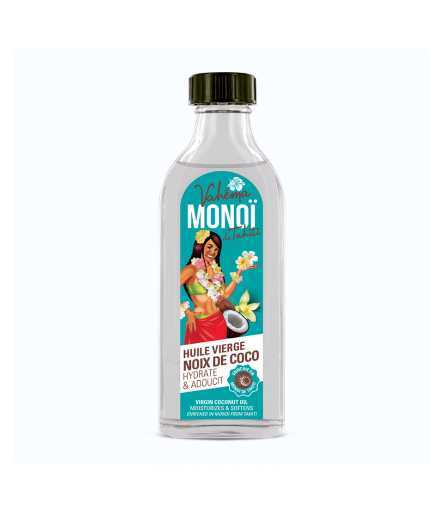 Huile Vierge Noix de Coco Vahéma Monoi de Tahiti - Hydrate & Adoucit