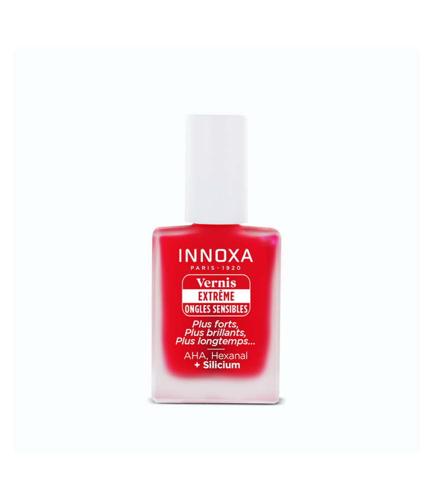 Vernis à ongles Extrême Rubis Innoxa - Finition Plump & Glow - Longue tenue 9 jours