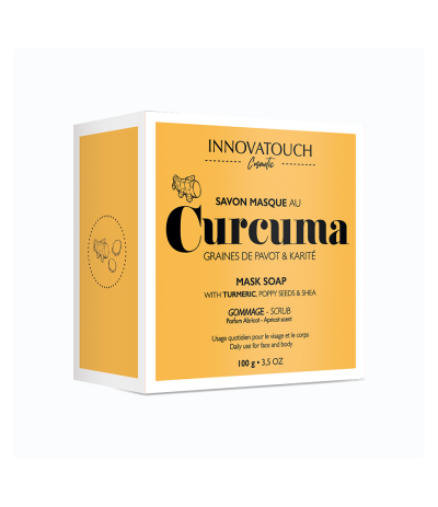 Boite Savon Masque au Curcuma - Innovatouch