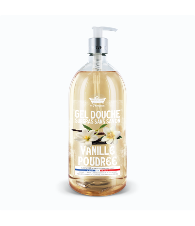 Gel Douche Vanille poudrée 1L  | Les Petits Bains de Provence